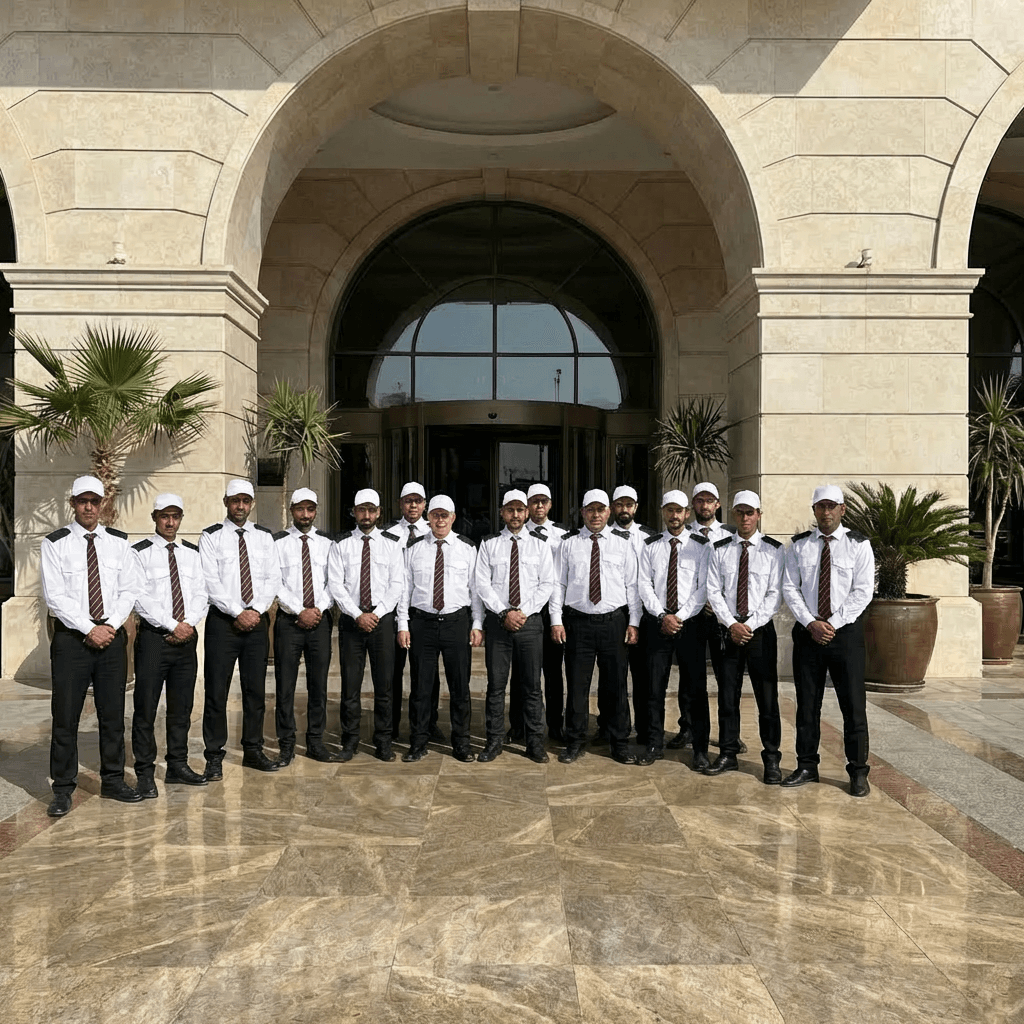 image des agents de sécurité lors d'un hotel